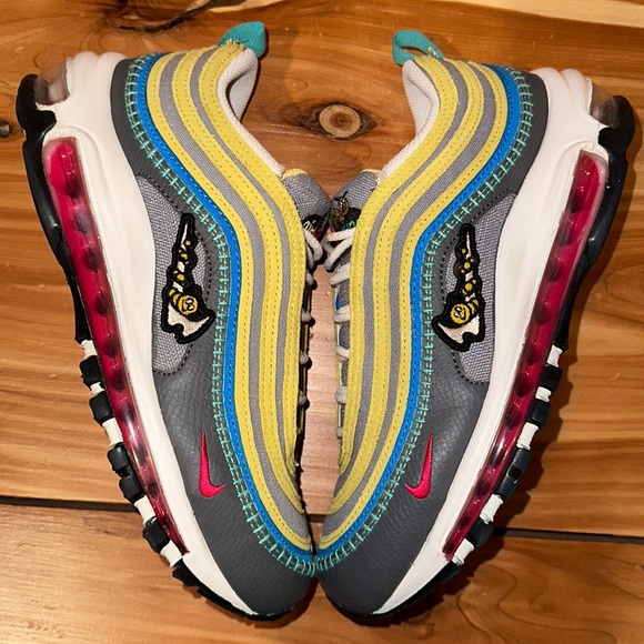 Nike Air Max 97 SE Air Sprung gray/yellow women’s size 7.5 men’s size 6 - Picture 8 of 10